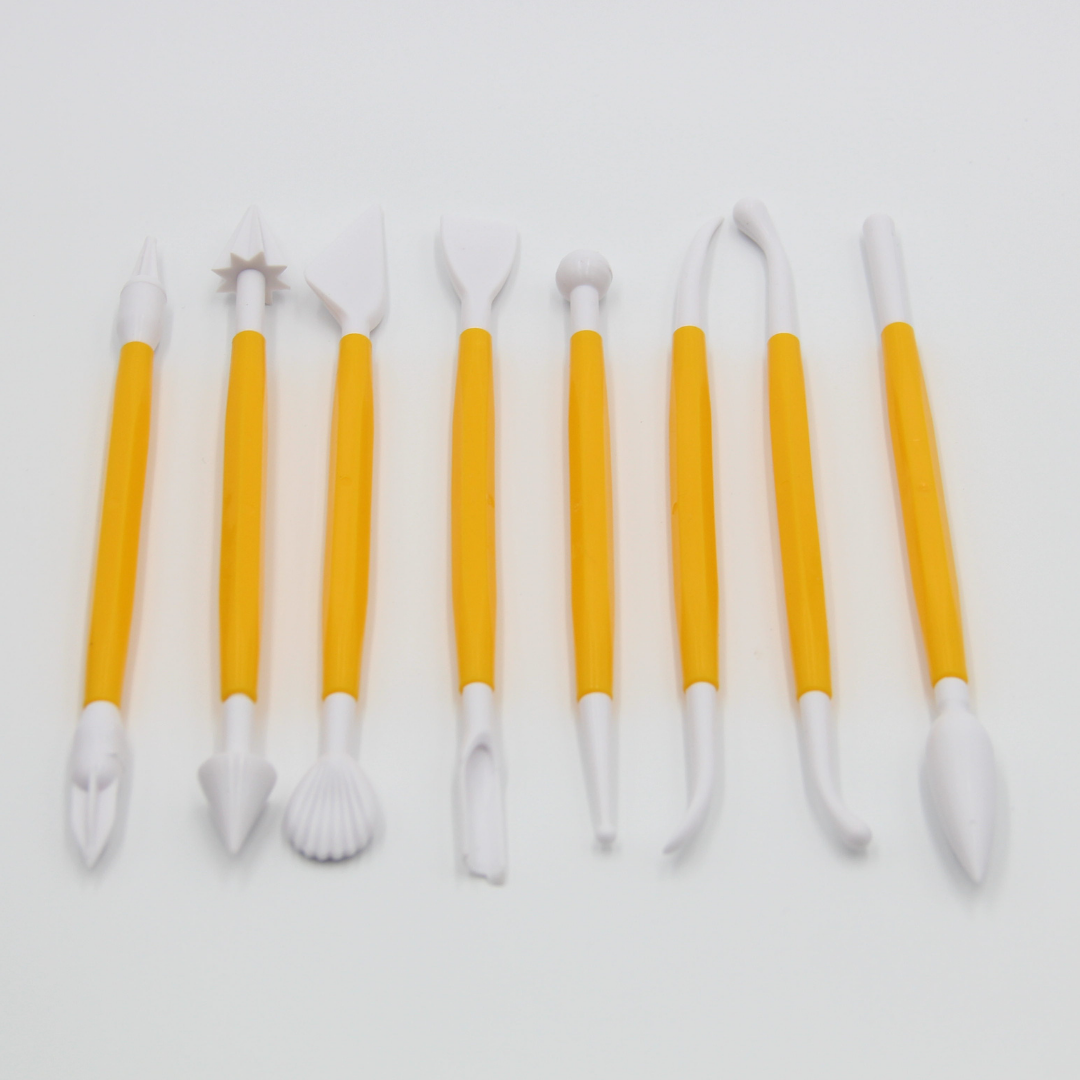 Clay Texture Tools, Yellow,Double Ended Texture Tools for Polymer