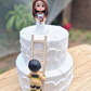 Fireman Rescues Bride Wedding Cake Topper
