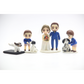 Custom made cake toppers with pet, personalized clay figurines for pet lovers, 6cm clay miniature