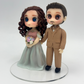 10cm Personalized Wedding Cake Toppers – Unique Custom Cake Topper of Bride and Groom | Gifts Sculpted From Photos | Clay Figurines Made of Air Dry Clay