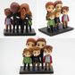 Hand made family display figurines, Unique and personalised house décor made of air dry clay, Personalized family figures