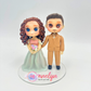 10cm Personalized Wedding Cake Toppers – Unique Custom Cake Topper of Bride and Groom | Gifts Sculpted From Photos | Clay Figurines Made of Air Dry Clay