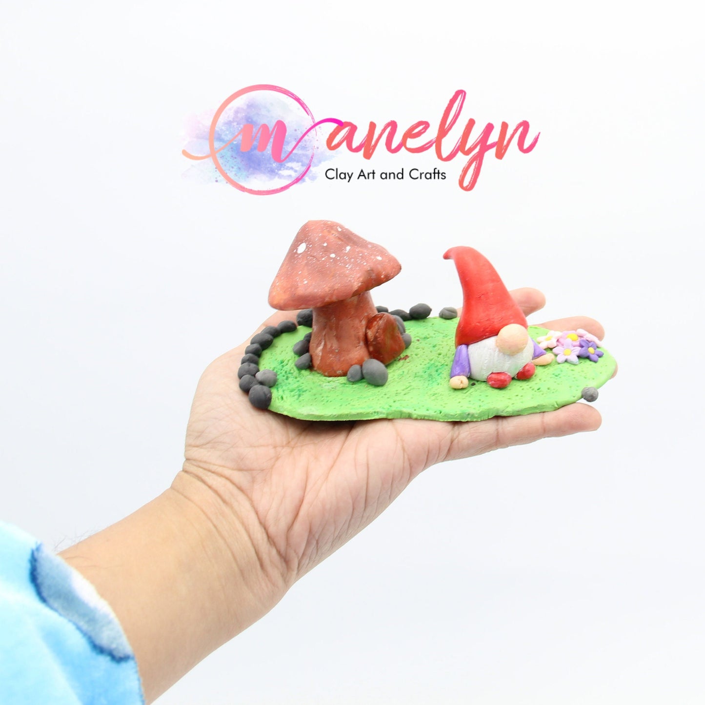 Teeny Tiny Handcrafted Mini Gnome - Adorable Gift for Potted Plants, Terrariums, and Fairy Garden