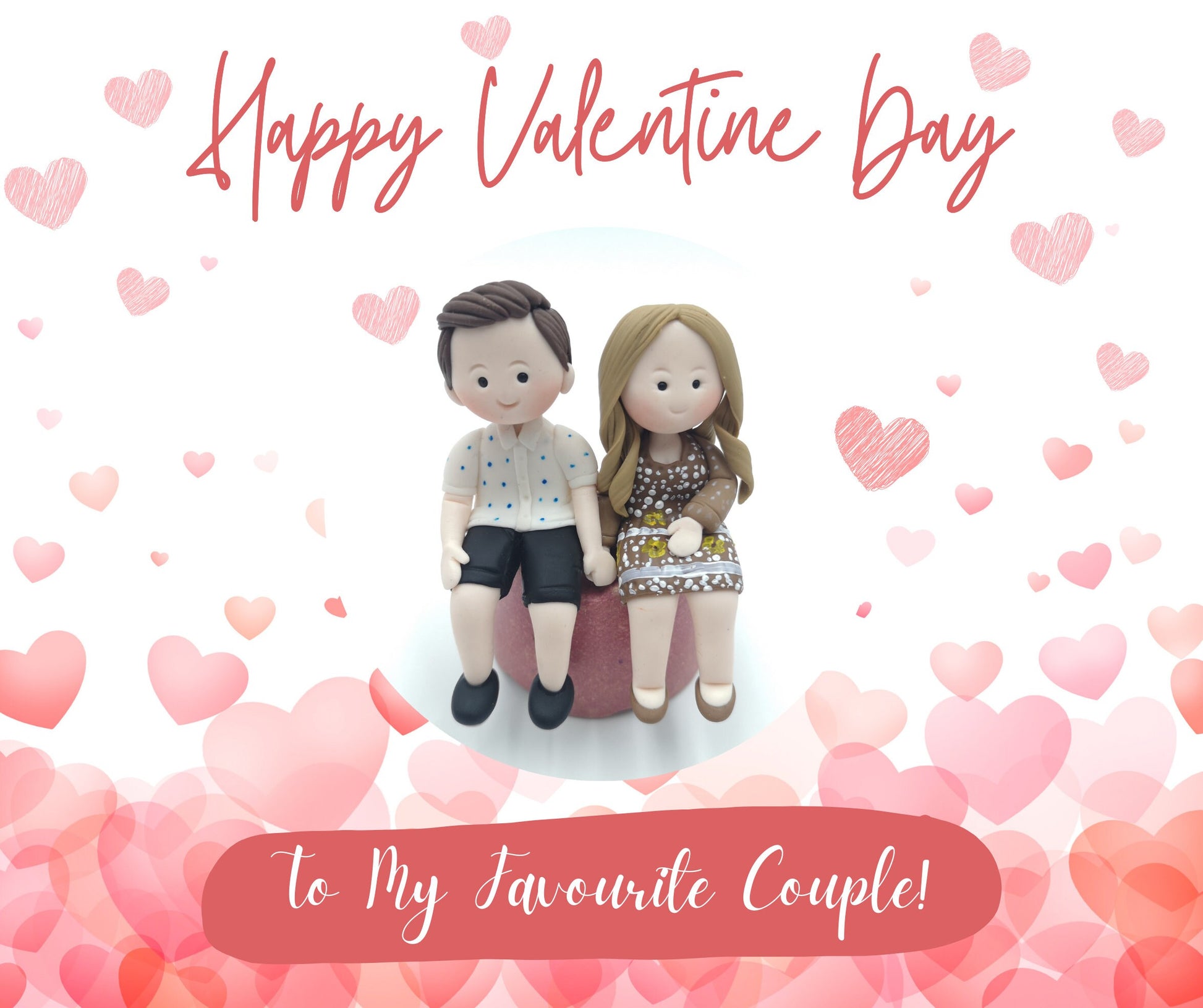 Handmade Air Dry Clay Family Figures