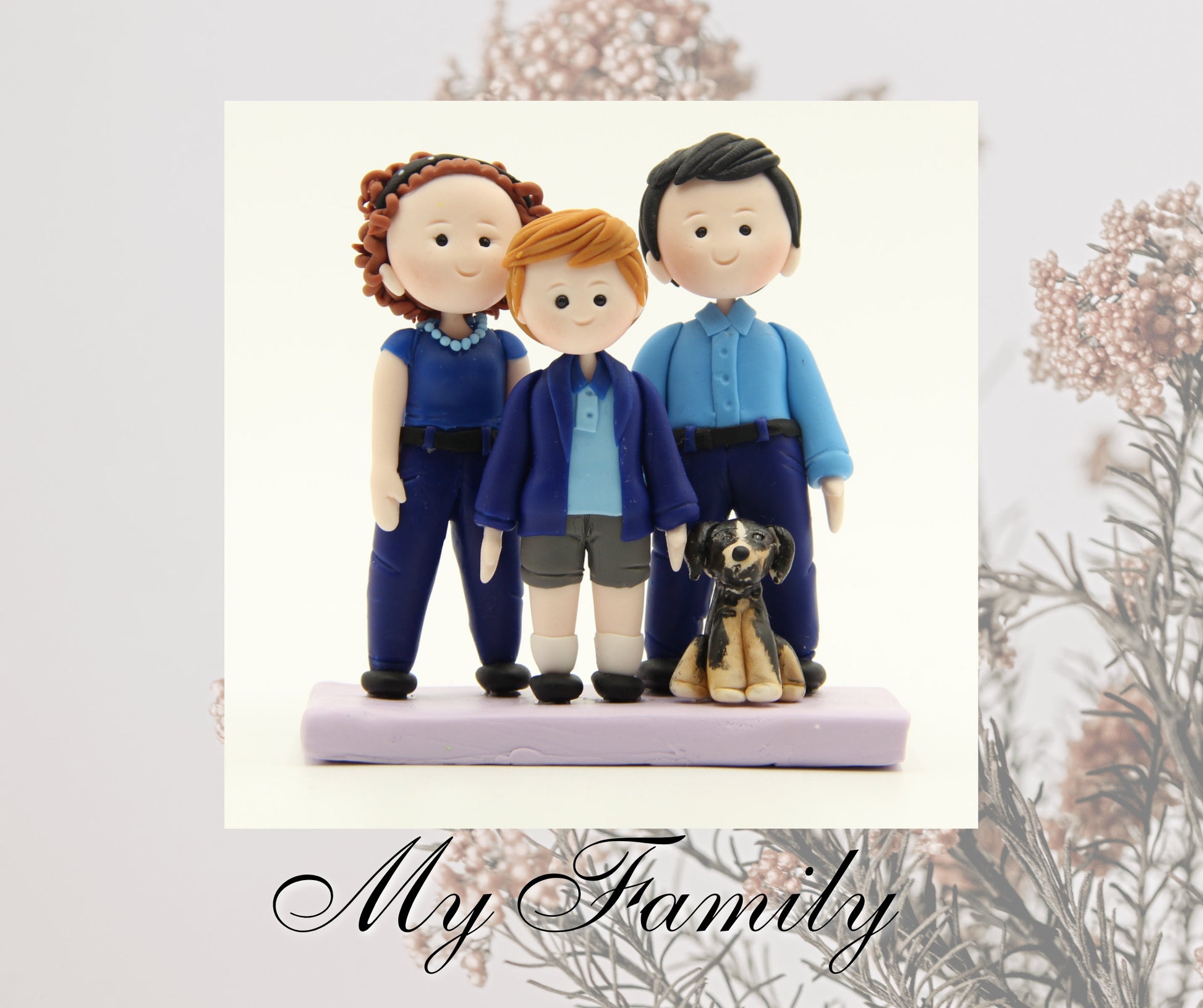 Handmade Air Dry Clay Family Figures