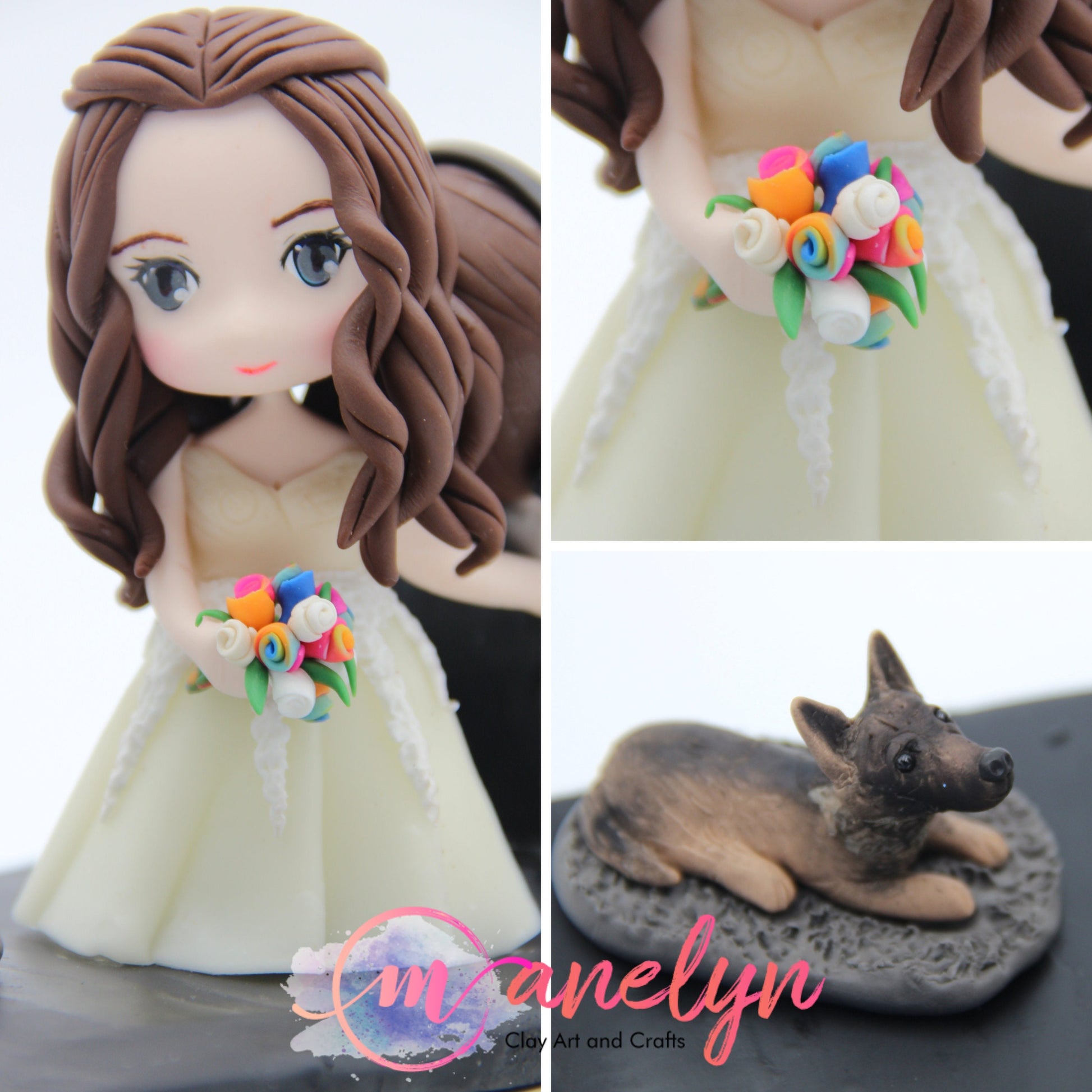 Video Game INSPIRED Funny Custom Made Wedding Cake Topper of Gamer Junkie Gaming Addict Bride and Groom Clay Figurines