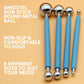 9 Pieces Stylus Tools - DIY Silicone and Ceramic Clay Detailing Tool and 4 Pieces Double-Ended Metal Ball Tools