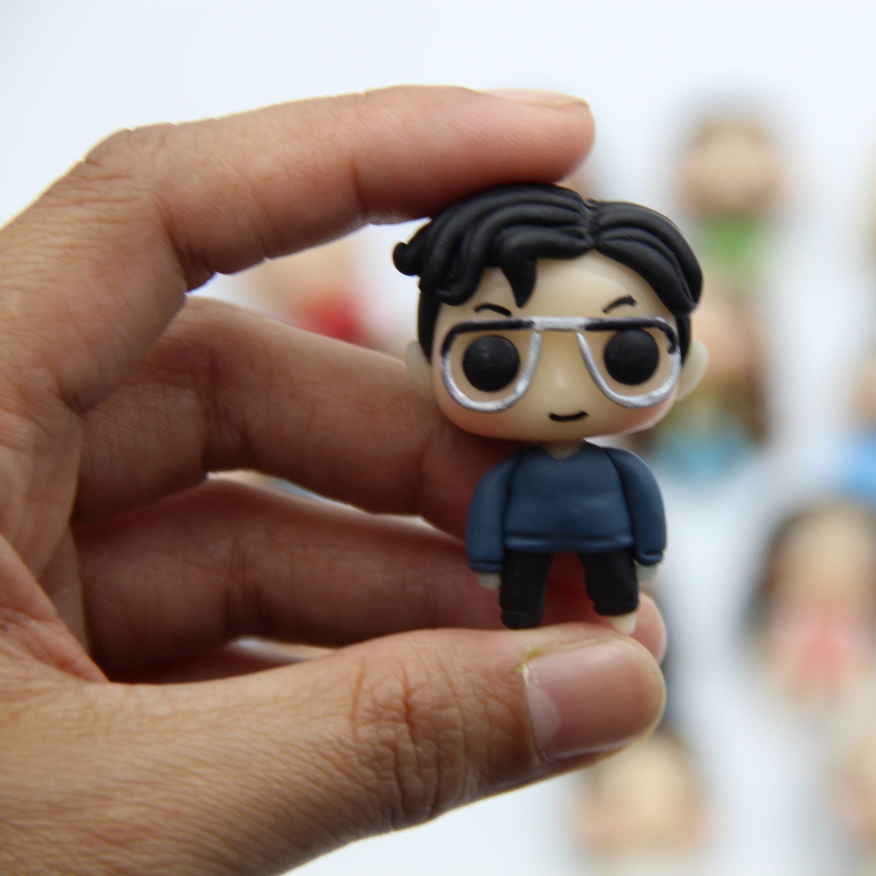 Custom Pop Clay Figurine - Handmade Figurines made of Air Dry Clay, 5 cm