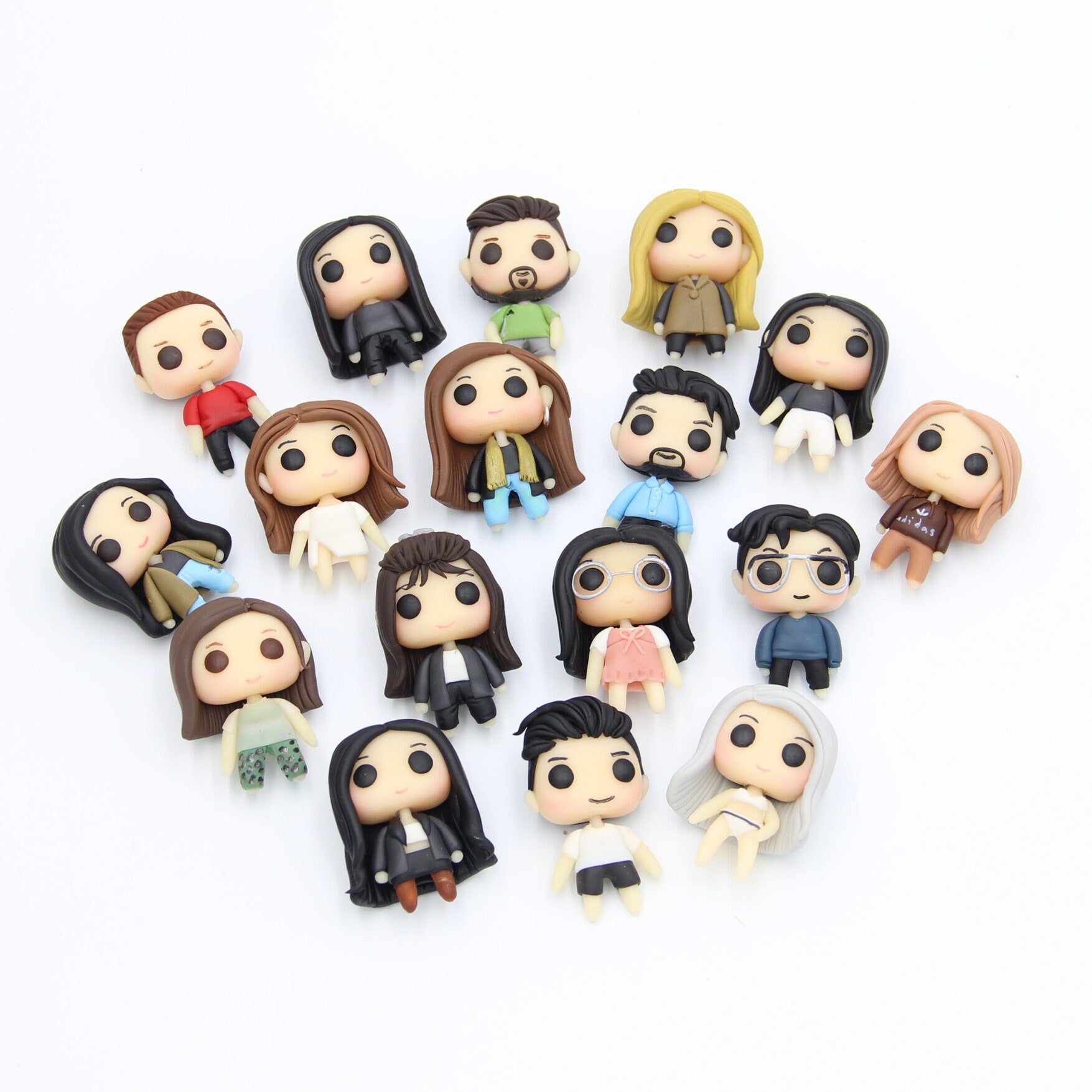 Custom Pop Clay Figurine - Handmade Figurines made of Air Dry Clay, 5 cm