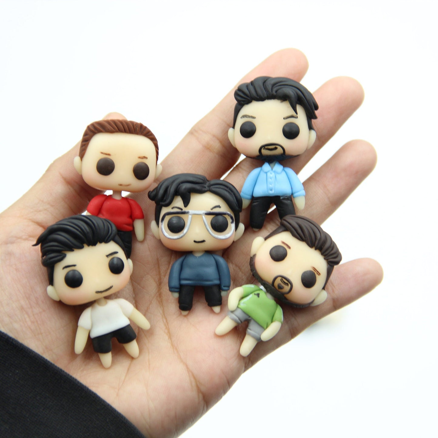 Custom Pop Clay Figurine - Handmade Figurines made of Air Dry Clay, 5 cm