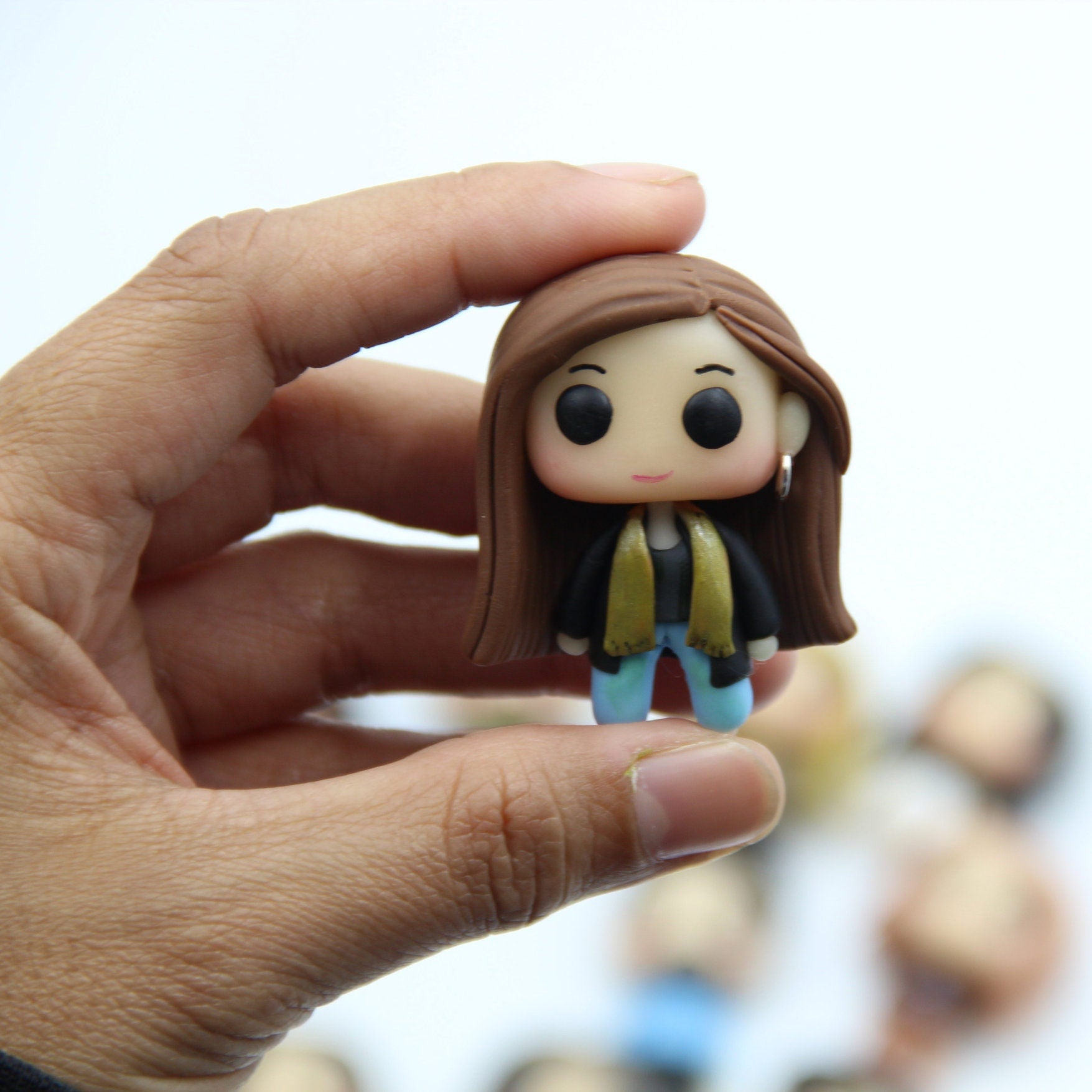 Custom Pop Clay Figurine - Handmade Figurines made of Air Dry Clay, 5 cm