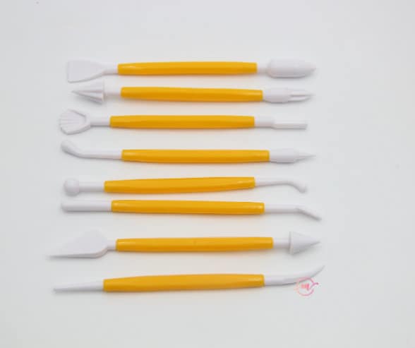 Polymer Clay and Air Dry Clay Tools, Complete clay tool set for beginners with roller pin, acrylic, clay cutter, stylus ball, sculpture tool