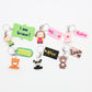 Handmade Cute Name Tag Keychain - Personalized School Bag Tags with Unicorn, Tiger, Dog, Cat, Panda, Koala, and More!