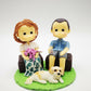 Custom made cake toppers with pet, personalized clay figurines for pet lovers, 10cm miniature clay for dog lovers, dog memorial gifts