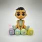 Personalized Handmade Baby's 1st Birthday Cake Topper - Air Dry Clay, 7-10 cm Tall