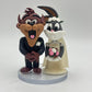 Custom made air dry clay figurine cake topper for weddings, birthdays, themed party and special occasions