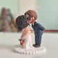 Personalized Wedding Cake Topper | Custom Bride & Groom Kissing Figurine | Funny Wedding Cake Mr and Mrs | Fully Customizable Wedding Decor