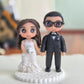 Personalized Wedding Cake Topper | Custom Bride & Groom Kissing Figurine | Funny Wedding Cake Mr and Mrs | Fully Customizable Wedding Decor