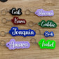 Personalized Acrylic Keychain | Acrylic Name Tag | Custom Backpack Name Tag | Diaper Bag Tag | Lunchbox Name Tag | Retro Style Keychain