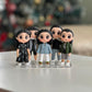 Personalized Family Clay Figurines, One Gift for Whole Family - Cute Custom Gifts & Unique Family Keepsakes, Personalized Family Ornaments