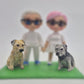 Personalized Dog Figurines - Custom Air Dry Clay Cake Topper for Weddings, Birthdays & Keepsakes, Pet Mom Gifts, Dog Wedding topper