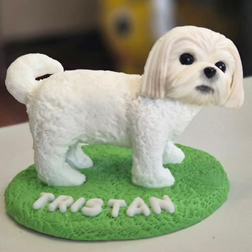 Personalized Dog Figurines - Custom Air Dry Clay Cake Topper for Weddings, Birthdays & Keepsakes, Pet Mom Gifts, Dog Wedding topper