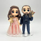 Personalized Wedding Cake Topper Figurines | Handmade with Air-Dry Clay | Customizable 10cm Figurines, Wedding Cake Clay Figurines